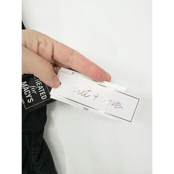 Salt + Cove Black Plus Size Leopard Love Cutout Ruched One-Piece Swimsuit 1X NWT - Picture 6 of 6